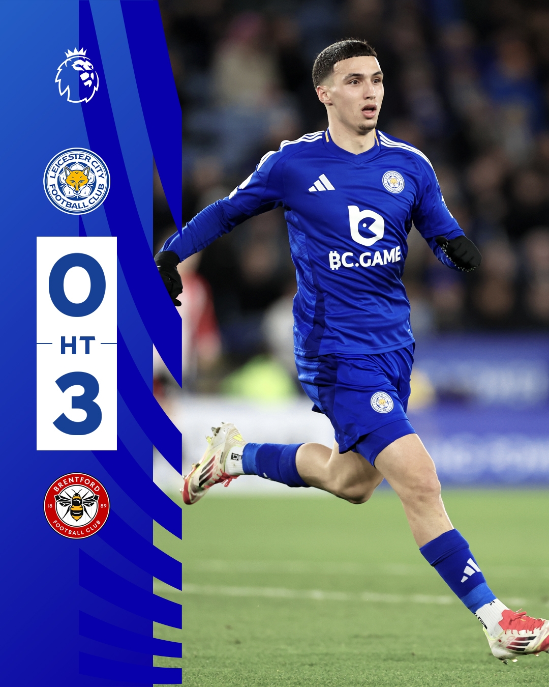  半場(chǎng)0-3！萊斯特若不進(jìn)球輸球，將主場(chǎng)6連敗0進(jìn)球創(chuàng)歷史最糟戰(zhàn)績