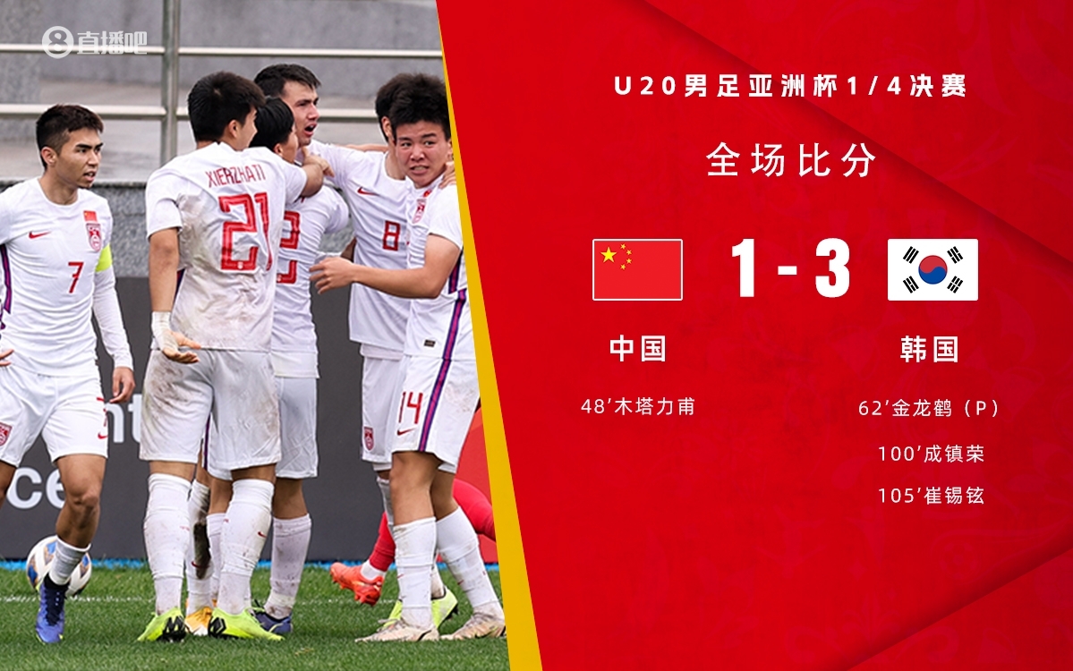  復(fù)仇！U22國足絕殺復(fù)仇韓國，2年前U20亞洲杯加時憾負(fù)無緣世青賽