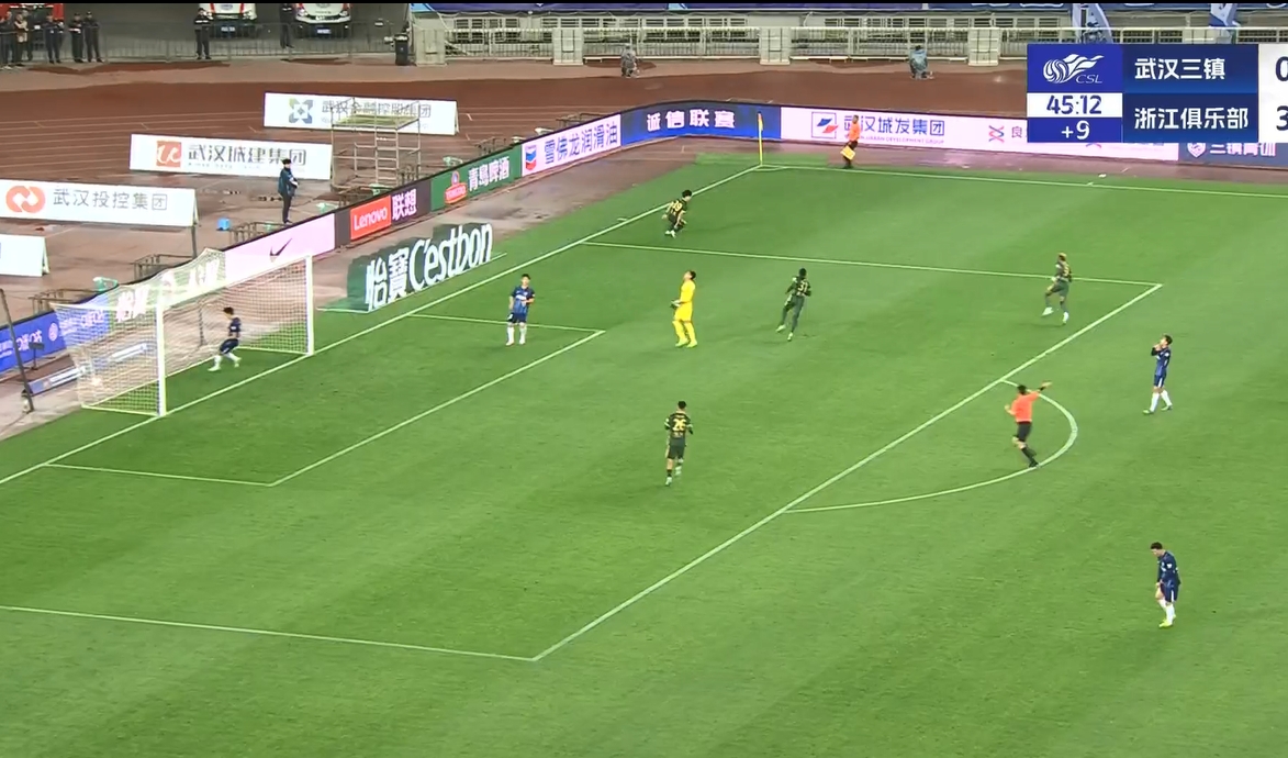  18歲王鈺棟中超處子球！三鎮(zhèn)后防白給，浙江半場4-0領(lǐng)先