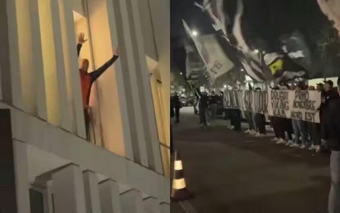  都體：尤文球迷來(lái)到酒店外支持新主帥，圖多爾向球迷們揮手致意