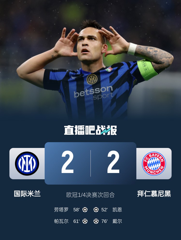  黑色3分鐘！拜仁3分鐘丟2球遭國(guó)米淘汰 去年3分鐘丟2球遭皇馬絕殺